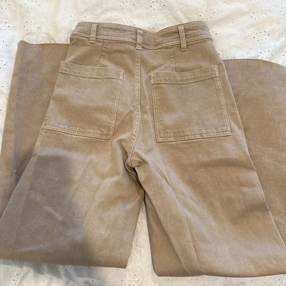 Tan Wide Leg Pants - Zara - Picture 4 of 4